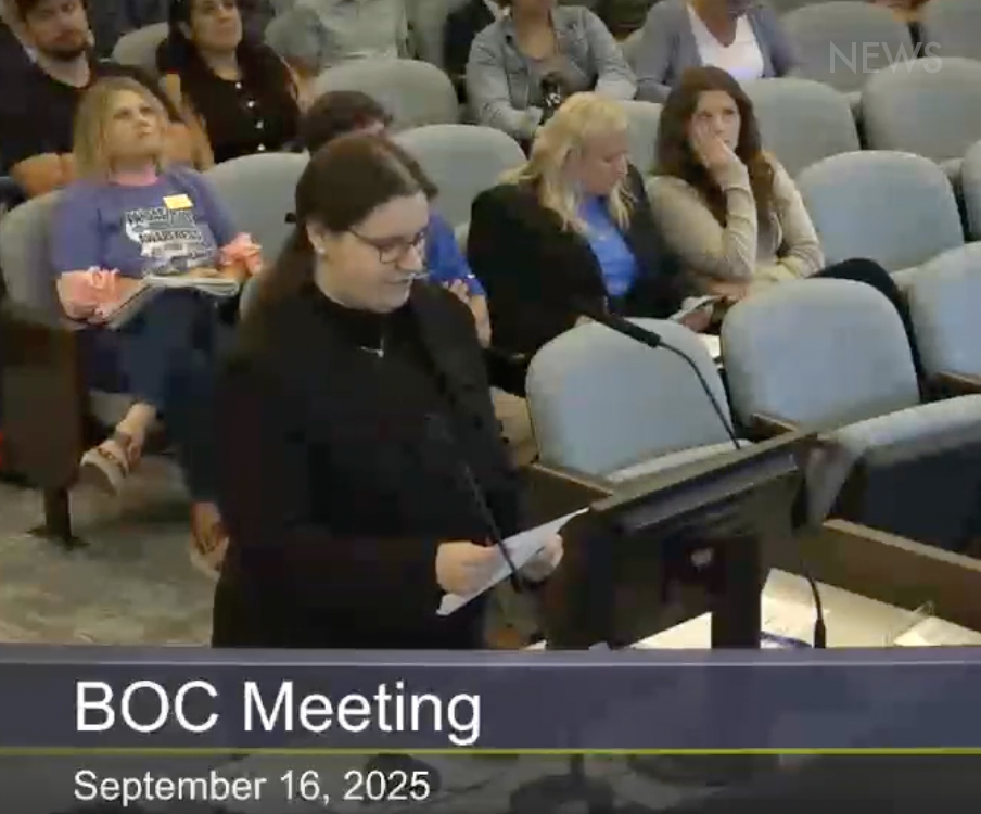 I spoke at my town board of commissioners meeting